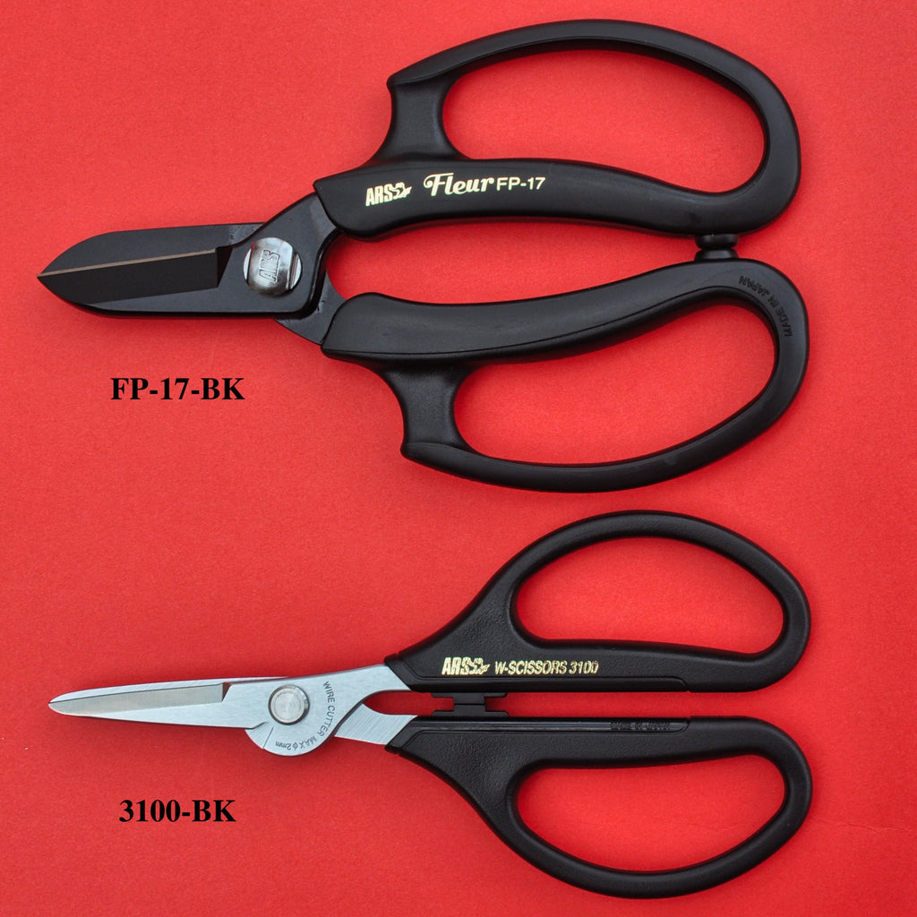 Flower scissors ARS professional FP-17-BK 3100-BK Made in Japan