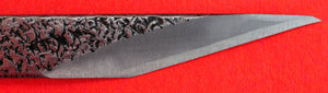 Close-up 15mm hand-forged carving marking chisel blade Aogami II blue steel Shōzō