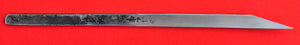 Hand-forged 9mm Kiridashi carving marking chisel blade Aogami II blue steel Shōzō Japan japanese