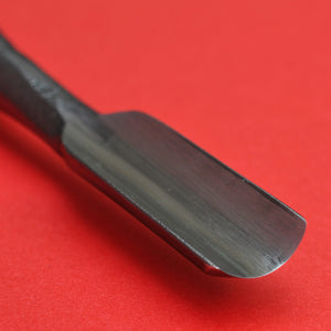 Close up back 12mm Wood carving round gouge chisel Yasugi blue paper Steel Japan