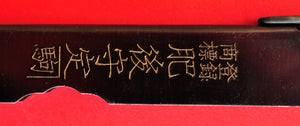 Close-up handle Japanese NAGAO HIGONOKAMI black folding pocket knife carbon steel 100mm Japan
