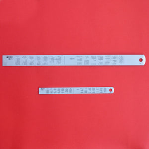 SHINWA pick up ruler scale 15cm 30cm Stainless back