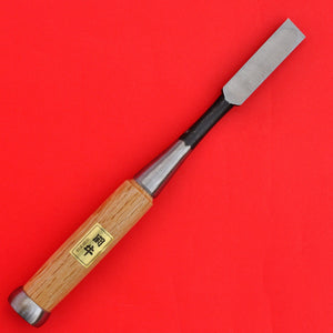 Vista traseira 15mm Japonês Tōgyū oire nomi Formão punho madeira Japão herramienta carpintería