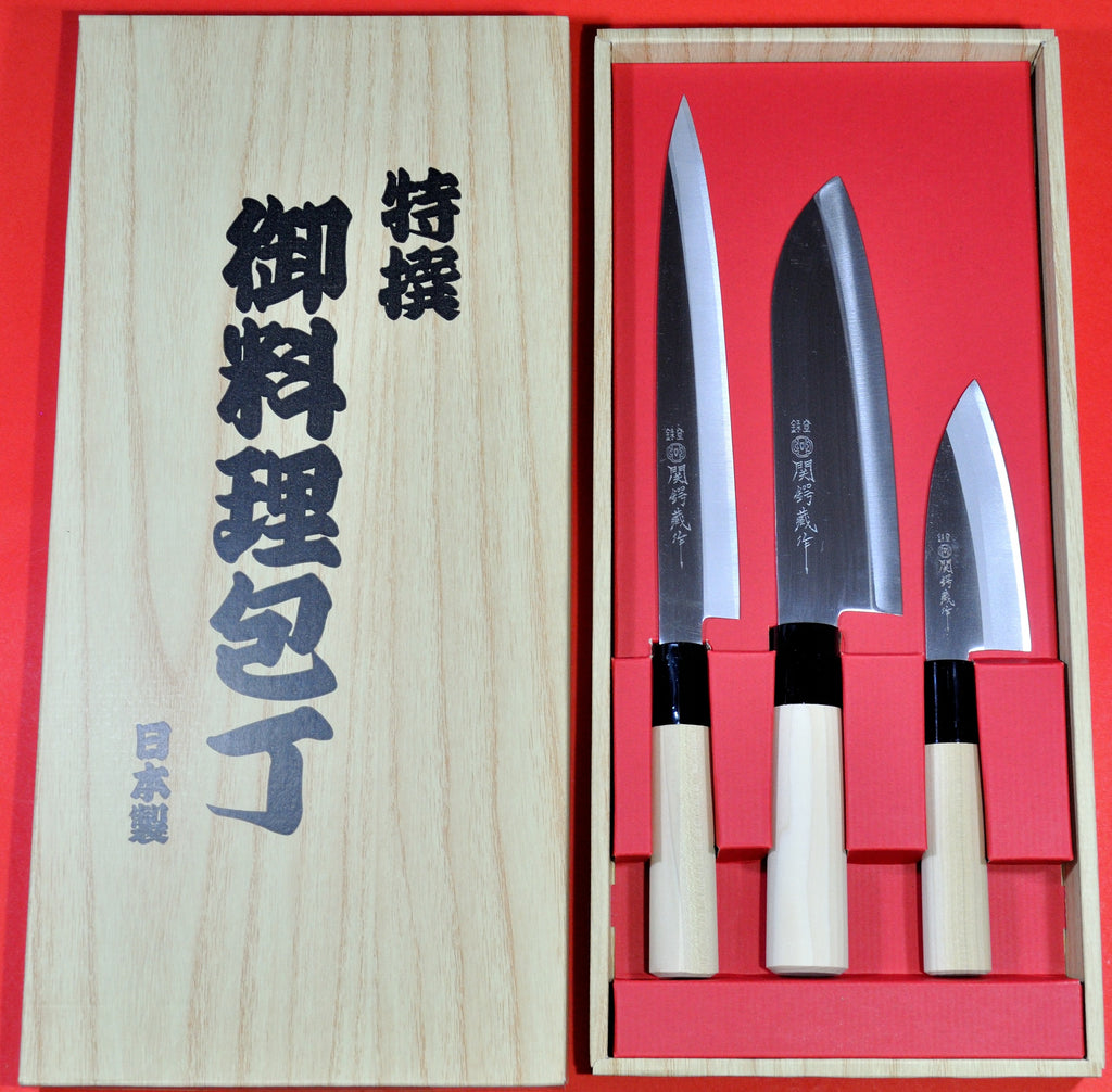 упаковка YAXELL Santoku yanagiba deba ножи Японии Япония кухонный нож