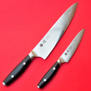 Gyuto YAXELL YO-U 69 capas Cuchillo Damasco Chef 120mm 210mm pequeño Japón Japonés