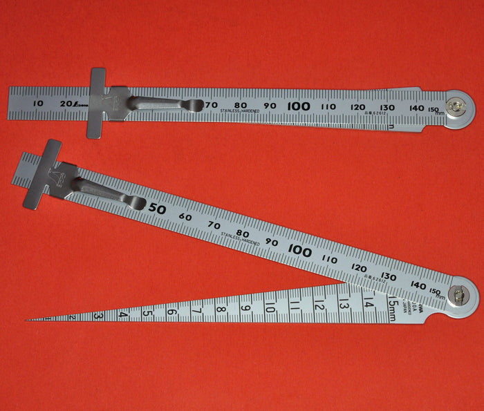 SHINWA Taper Gauge Test 1-15mm 62612