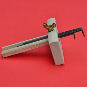 Side Marking gauge Kebiki with 2 blades Japan dual cutter Fujiwara tool Japanese woodworking
